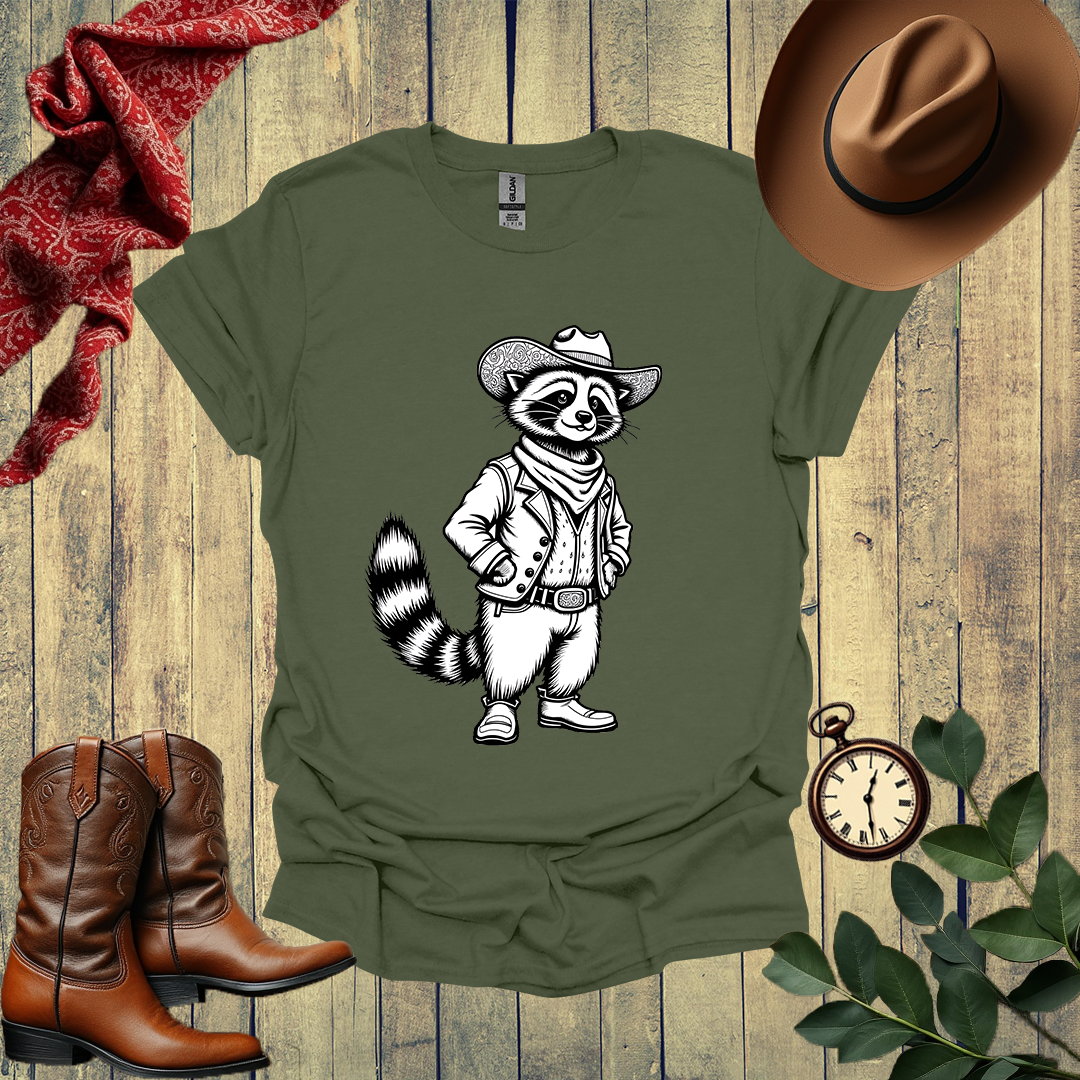 Raccoon Cowboy T-Shirt