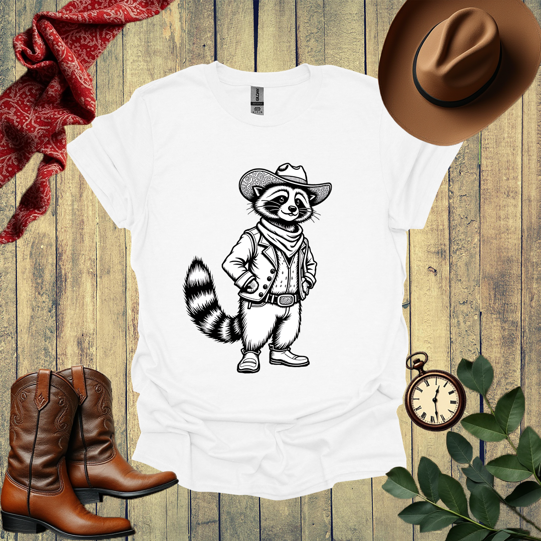 Raccoon Cowboy T-Shirt